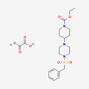 molecular formula C21H31N3O8S B3947601 ethyl 4-[4-(benzylsulfonyl)-1-piperazinyl]-1-piperidinecarboxylate oxalate 