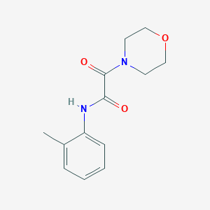 molecular formula C13H16N2O3 B3947682 N-(2-methylphenyl)-2-(4-morpholinyl)-2-oxoacetamide 