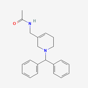 molecular formula C21H24N2O B3947713 N-{[1-(diphenylmethyl)-1,2,5,6-tetrahydropyridin-3-yl]methyl}acetamide 