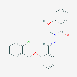 N'-{2-[(2-chlorobenzyl)oxy]benzylidene}-2-hydroxybenzohydrazide