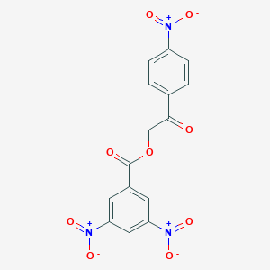 molecular formula C15H9N3O9 B394792 2-(4-Nitrophenyl)-2-oxoethyl 3,5-dinitrobenzoate 