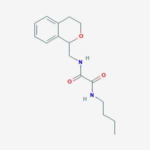 molecular formula C16H22N2O3 B3947956 N-butyl-N'-(3,4-dihydro-1H-isochromen-1-ylmethyl)oxamide 