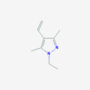 molecular formula C9H14N2 B039480 4-Ethenyl-1-ethyl-3,5-dimethylpyrazole CAS No. 125019-37-6