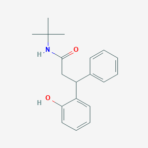 molecular formula C19H23NO2 B3948202 N-(tert-butyl)-3-(2-hydroxyphenyl)-3-phenylpropanamide 