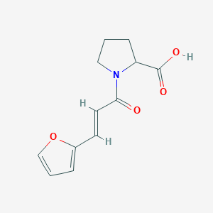 molecular formula C12H13NO4 B3948272 1-[3-(2-furyl)acryloyl]proline 