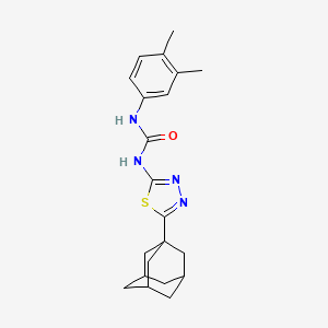 molecular formula C21H26N4OS B3949339 1-(3,4-Dimethylphenyl)-3-[5-(tricyclo[3.3.1.1~3,7~]dec-1-yl)-1,3,4-thiadiazol-2-yl]urea 