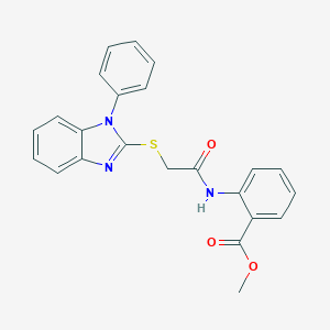 methyl 2-({[(1-phenyl-1H-benzimidazol-2-yl)sulfanyl]acetyl}amino)benzoate