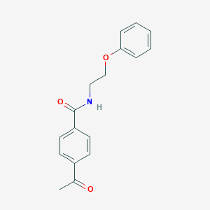 4-acetyl-N-(2-phenoxyethyl)benzamide