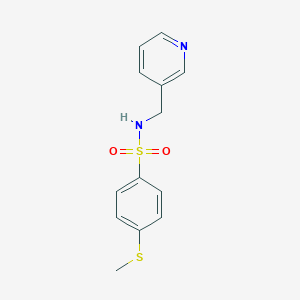 4-Methylsulfanyl-N-pyridin-3-ylmethyl-benzenesulfonamide
