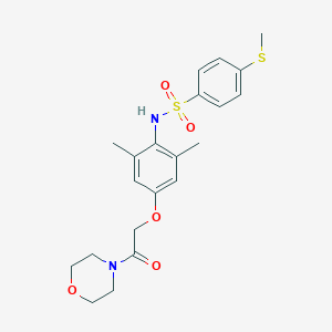 N-[2,6-dimethyl-4-(2-morpholin-4-yl-2-oxoethoxy)phenyl]-4-(methylsulfanyl)benzenesulfonamide