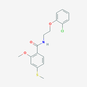 N-[2-(2-chlorophenoxy)ethyl]-2-methoxy-4-(methylsulfanyl)benzamide