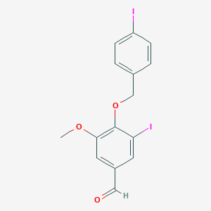 3-Iodo-4-[(4-iodobenzyl)oxy]-5-methoxybenzaldehyde