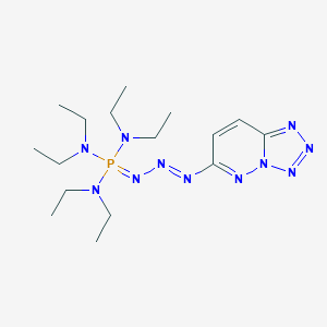 N-[bis(diethylamino)(3-tetraazolo[1,5-b]pyridazin-6-yl-2-triazenylidene)phosphoranyl]-N,N-diethylamine