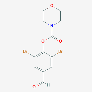 2,6-Dibromo-4-formylphenyl morpholine-4-carboxylate