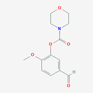 5-Formyl-2-methoxyphenyl morpholine-4-carboxylate
