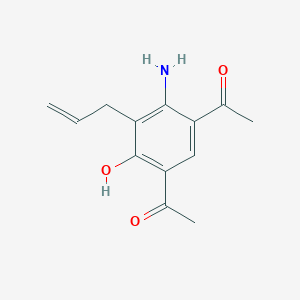 B039499 1-(5-Acetyl-3-allyl-2-amino-4-hydroxyphenyl)ethan-1-one CAS No. 115350-01-1
