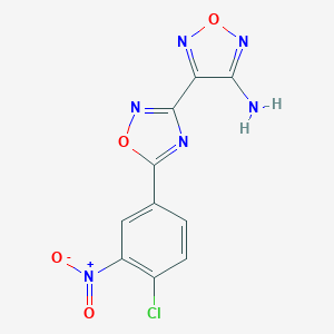4-[5-(4-Chloro-3-nitrophenyl)-1,2,4-oxadiazol-3-yl]-1,2,5-oxadiazol-3-amine