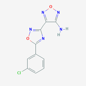4-[5-(3-Chlorophenyl)-1,2,4-oxadiazol-3-yl]-1,2,5-oxadiazol-3-amine