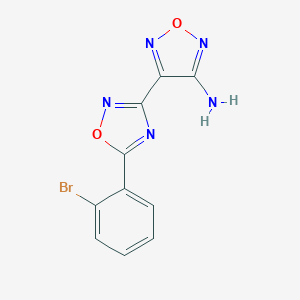 4-[5-(2-Bromophenyl)-1,2,4-oxadiazol-3-yl]-1,2,5-oxadiazol-3-amine