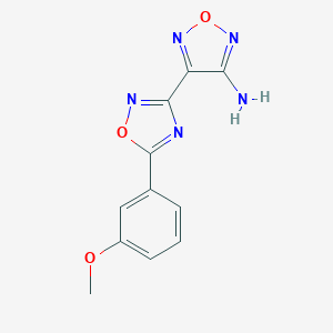 4-[5-(3-Methoxyphenyl)-1,2,4-oxadiazol-3-yl]-1,2,5-oxadiazol-3-amine
