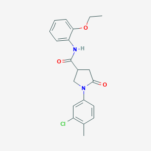 1-(3-chloro-4-methylphenyl)-N-(2-ethoxyphenyl)-5-oxopyrrolidine-3-carboxamide