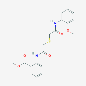 Methyl 2-[({[2-(2-methoxyanilino)-2-oxoethyl]sulfanyl}acetyl)amino]benzoate