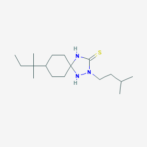 molecular formula C17H33N3S B395027 2-Isopentyl-8-tert-pentyl-1,2,4-triazaspiro[4.5]decane-3-thione 