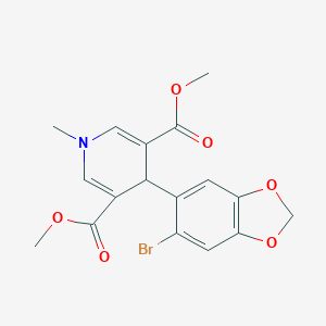 Dimethyl 4-(6-bromo-1,3-benzodioxol-5-yl)-1-methyl-1,4-dihydropyridine-3,5-dicarboxylate