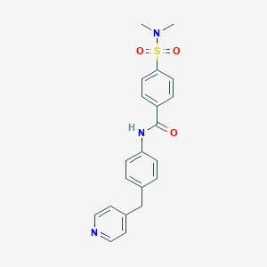 4-(dimethylsulfamoyl)-N-[4-(pyridin-4-ylmethyl)phenyl]benzamide