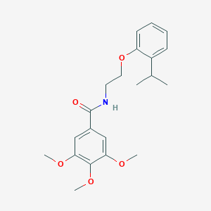 molecular formula C21H27NO5 B395034 N-[2-(2-isopropylphenoxy)ethyl]-3,4,5-trimethoxybenzamide 