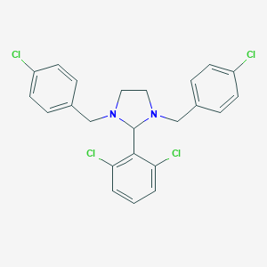molecular formula C23H20Cl4N2 B395035 1,3-Bis(4-chlorobenzyl)-2-(2,6-dichlorophenyl)imidazolidine 
