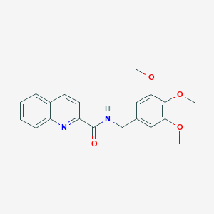 molecular formula C20H20N2O4 B395036 N-(3,4,5-trimethoxybenzyl)quinoline-2-carboxamide CAS No. 447431-04-1