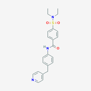 molecular formula C23H25N3O3S B395041 4-(diethylsulfamoyl)-N-[4-(pyridin-4-ylmethyl)phenyl]benzamide 