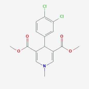 molecular formula C16H15Cl2NO4 B395044 dimethyl 4-(3,4-dichlorophenyl)-1-methyl-1,4-dihydro-3,5-pyridinedicarboxylate 