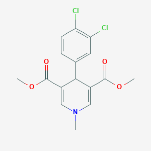 molecular formula C16H15Cl2NO4 B395044 Dimethyl 4-(3,4-dichlorophenyl)-1-methyl-1,4-dihydropyridine-3,5-dicarboxylate 