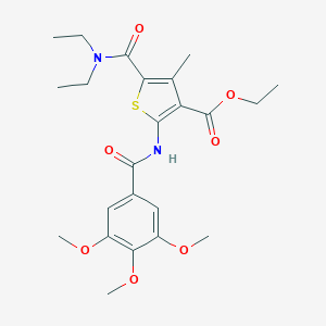 Ethyl 5-[(diethylamino)carbonyl]-4-methyl-2-[(3,4,5-trimethoxybenzoyl)amino]-3-thiophenecarboxylate