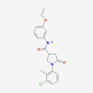 1-(3-chloro-2-methylphenyl)-N-(3-ethoxyphenyl)-5-oxopyrrolidine-3-carboxamide