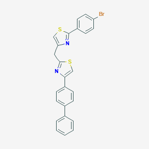 4-(Biphenyl-4-yl)-2-{[2-(4-bromophenyl)-1,3-thiazol-4-yl]methyl}-1,3-thiazole