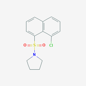 molecular formula C14H14ClNO2S B395109 1-[(8-Chloro-1-naphthyl)sulfonyl]pyrrolidine CAS No. 446054-17-7