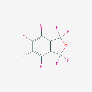 molecular formula C8F8O B039511 1,1,3,3,4,5,6,7-Octafluoro-1,3-dihydro-isobenzofuran CAS No. 122180-11-4