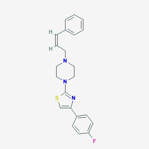 molecular formula C22H22FN3S B395110 1-Cinnamyl-4-[4-(4-fluorophenyl)-1,3-thiazol-2-yl]piperazine 