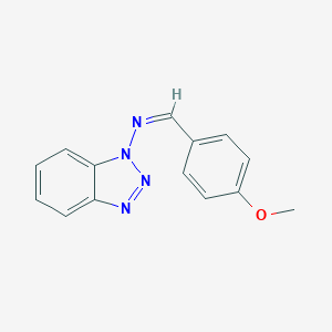 molecular formula C14H12N4O B395121 N-(1H-1,2,3-benzotriazol-1-yl)-N-(4-methoxybenzylidene)amine 