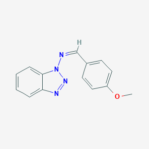 molecular formula C14H12N4O B395121 (Z)-benzotriazol-1-yl(p-anisylidene)amine 