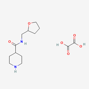 molecular formula C13H22N2O6 B3951482 oxalic acid;N-(oxolan-2-ylmethyl)piperidine-4-carboxamide 