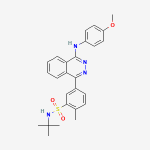 molecular formula C26H28N4O3S B3951798 N-tert-butyl-5-{4-[(4-methoxyphenyl)amino]phthalazin-1-yl}-2-methylbenzenesulfonamide 