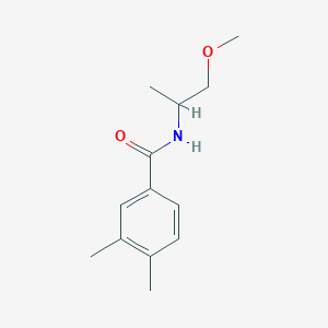 molecular formula C13H19NO2 B3951861 N-(1-methoxypropan-2-yl)-3,4-dimethylbenzamide CAS No. 6584-98-1