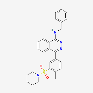 molecular formula C27H28N4O2S B3952026 N-benzyl-4-[4-methyl-3-(piperidin-1-ylsulfonyl)phenyl]phthalazin-1-amine 