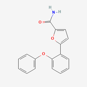 molecular formula C17H13NO3 B3952145 5-(2-phenoxyphenyl)furan-2-carboxamide 