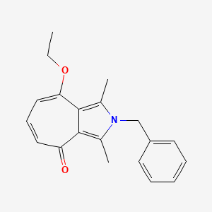 molecular formula C20H21NO2 B3952182 2-BENZYL-8-ETHOXY-1,3-DIMETHYL-2H,4H-CYCLOHEPTA[C]PYRROL-4-ONE 