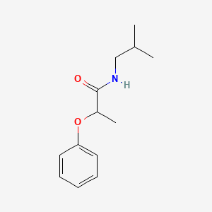 molecular formula C13H19NO2 B3952271 N-(2-methylpropyl)-2-phenoxypropanamide 